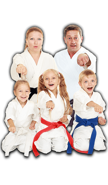 Martial Arts Lessons for Families in Nanuet NY - Sitting Group Family Banner